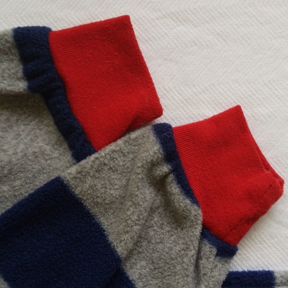 george striped fleece zipper footie sleeper pajamas 3T toddler boys - Picture 3 of 7